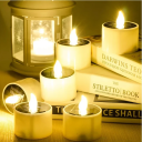 Candelina LED solare 5,2 x 5,9 cm Impermeabile IP44 Luce da esterno Plastica ABS Luce decorativa con batteria solare da 300mAh 2