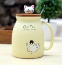 Caneca e colher com gato 7