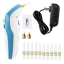 Caneta de plasma com microagulhas a laser para a pele 19 x 5 cm Máquina para manchas pigmentares 10 microagulhas 2 agulhas de cobre ficha EU 1