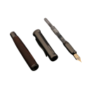 Caneta de tinta permanente em madeira com padrão de pele de tigre, cinza, papelaria, material de escritório, material escolar, nova caneta de tinta 5