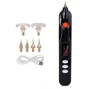 Caneta elétrica para pontos negros e manchas pigmentares 6 cabeçotes 5 velocidades 800 mAh USB dispositivo cosmético para cuidados em casa 3