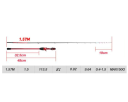 Canna JOHNCOO BETA 157M MT Casting per Seppie e Polpi 1,57 m Punta in Titanio Fuji Anelli Carbonio 81 g Azione FAST per Pesca da Barca 4