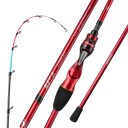 Canna JOHNCOO BETA 175M MT Casting per Seppie e Polpi 1,75 m Punta in Titanio Fuji Anelli Carbonio 85 g Azione FAST per Pesca da Barca 3