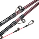 Canna JOHNCOO C160M Casting per Sepie e Polpi 1,6 m Punta in Titanio 27 cm Anelli in Ceramica Carbonio 95 g Azione FAST per Pesca da Barca 3