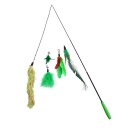 Canne à pêche avec plumes pour chats 3