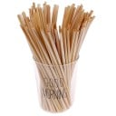 Cannucce naturali di paglia 100 pz Cannucce per bere limonate e cocktail Lunghezza 20 cm Sostituzione delle cannucce di plastica per la casa 4