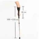 Canoe franceză pliabilă Lungime ajustabilă 100 până la 110 cm Pliată 53 cm Aluminiu și vârf antiderapant Ajutor pentru mobilitate 5