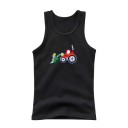 Canotta in cotone per bambini con stampa di trattore T-shirt monocolore senza maniche con scollatura a O Top estivo per ragazzi e ragazze 2