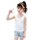 Canotta per bambini e bambine 100% cotone e poliestere Maglietta estiva senza maniche con scollo a O Comoda in diverse colori 2