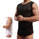 Canotta trasparente da uomo T1974 2