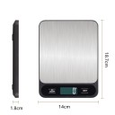 Cântar de bucătărie digital până la 10 kg 18,7 × 14 cm g kg lb oz ml lapte Plastic Oțel inoxidabil 2× AAA 6