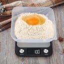 Cântar de bucătărie digital până la 15 kg 225 × 165 × 19 mm Suprafață de cântărire din oțel inoxidabil Comutare unități Oprire automată 2