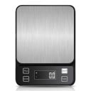 Cântar de bucătărie digital rezistent la apă cu ecran LCD 10 kg / 0,1 g, oțel inoxidabil, negru-argintiu, pentru coacere și cântărirea alimentelor 2