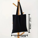 Canvas Tote Bag 39 x 34 cm – Black or White Variant 2
