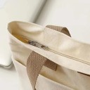 Canvas-Umhängetasche, 38 x 35 cm, Unisex-Tasche ohne Reißverschluss, große Kapazität, elegante Einkaufshandtasche, Arbeits-Canvas-Tasche 3