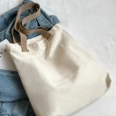 Canvas-Umhängetasche, 38 x 35 cm, Unisex-Tasche ohne Reißverschluss, große Kapazität, elegante Einkaufshandtasche, Arbeits-Canvas-Tasche 6