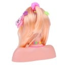 Cap de coafat pentru fetițe cu păr lung blond și accesorii Pieptene și decorațiuni pentru păr Plastic și vinil Dimensiuni 21 x 19 cm Joc de frizerie 6