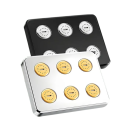 Cap de duș mini rotativ la 360° Duș pătrat de înaltă presiune, economisitor de energie Jet de apă tip ploaie Ușor de instalat Construcție solidă 11×8,5×5,7 cm 3