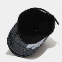 Cap with Newspaper Print 8