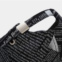 Cap with Newspaper Print 10