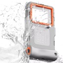 Capa à prova de água para telefone até 15 m Cobertura para natação e mergulho Capa protetora premium 6,9" Cordão para o pescoço 19,5x10,9x4,4 cm 2