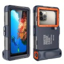 Capa à prova de água para telefone até 15 m Cobertura para natação e mergulho Capa protetora premium 6,9" Cordão para o pescoço 19,5x10,9x4,4 cm 8