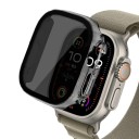 Capa anti-espião em vidro temperado para Apple Watch 45 mm Series 7 8 9 Vidro protetor para o display iWatch com proteção de privacidade instalação fácil 8