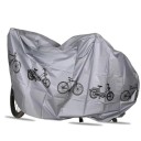Capa cinza à prova de água para bicicleta e motociclo 200 x 100 cm Lona exterior contra sol, chuva e poeira com proteção UV Capa protetora 1