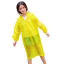 Capa de chuva infantil com capuz 85 cm EVA leve fecho de botão de pressão proteção contra a chuva jardim de infância escola uso ao ar livre 5