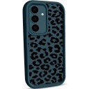 Capa de silicone para Samsung Galaxy A16 com estampado de leopardo Resistente e flexível Rameio em degraus para a câmara Botões cobertos 12