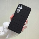 Capa de silicone para Samsung Galaxy S24 FE com padrão de bolinhas Superfície texturizada Proteção da câmara Capa de silicone para telemóvel 6