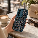 Capa de silicone para Samsung Galaxy S26 com padrão de leopardo Moldura protetora da câmara Bordas elevadas Capa de silicone para telemóvel 19