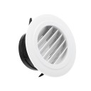 Capa de ventilador de tubo redondo 100 mm 138x65x93 mm Grelha de ventilação orifício de ventilação Capa de válvula de descarga para circulação e fluxo 1