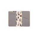 Capa de viagem para documentos em pele PU com forro estampado Compartimentos para cartões e bolsa inclinada no interior Dimensões 14 x 10 cm 2