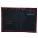 Capa de viagem para passaporte e documentos em pele PU Padrão de relevo brilhante de rosas por toda a superfície Dimensões 14,2 x 9,8 cm 11