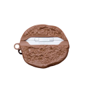 Capa divertida em forma de bolacha para AirPods 3 Bolacha de chocolate Capa protetora de silicone macio resistente a impactos e poeira 3