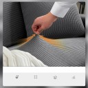 Capa elástica ajustável para sofá de 2 lugares 135–170 cm Capa jacquard para sofá Cor Proteção de sofá para sala de estar 3