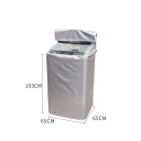 Capa impermeável e à prova de pó para secadora 65 x 65 x 103 cm Proteção contra o sol Eletrodomésticos Capa para secadora PVC lavável 2