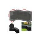 Capa impermeável para conjunto de sofá de jardim em L 270 x 200 x 82 x 90 x 72 cm Capa protetora para mobiliário de exterior contra a chuva e o sol 8