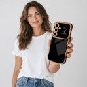 Capa macia para Samsung Galaxy S24 FE com bordas onduladas e proteção da câmara em PC e TPU Capa flexível para o telemóvel S24 FE 6