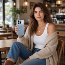 Capa magnética para iPhone 18 Pro compatível com MagSafe Alinhamento preciso Vidro nano fosco Carregamento sem fios 23