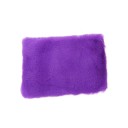 Capa para apoio de braço de carro 29 x 19,5 cm Capa de pelúcia roxa aquecida em pele de coelho sintético Capa macia e fofa para consola 2