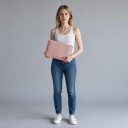 Capa para notebook 12 a 13,3 polegadas MacBook Air e Pro 13 M1 M2 33,5 x 25,4 cm Couro sintético à prova de água Base para rato 8