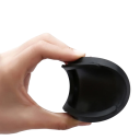 Capa para orifício sonoro para guitarra acústica e elétrica 8,5 cm Plástico preto Redução de ruído Prevenção de feedback ao tocar no palco 2