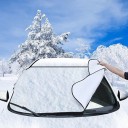 Capa para para-brisas do carro contra o sol e o gelo Capa exterior contra o gelo e a neve Superfície prateada com borda revestida Dimensões 147 x 70 1