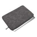 Capa para portátil 11 polegadas em pele sintética com fecho duplo 28,5 x 21,5 x 2,2 cm Resistente à água Com forro macio Para MacBook 10