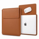 Capa para portátil de 15 a 16 polegadas em ecol leather com aba 28 x 37 cm Base para rato para MacBook Pro 15 e Pro 16 1