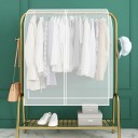 Capa para roupas 130 x 120 cm Transparente-branca embalagem protetora contra poeira e humidade para cabides largos e roupas penduradas 2