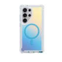 Capa para Samsung Galaxy S24+ com cor a mudar Suporte para carregamento magnético Material PC e TPU Cantos reforçados Capa protetora para telemóvel 9