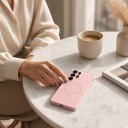 Capa para Samsung Galaxy S25 com suporte para carregamento magnético e proteção da câmara em policarbonato e TPU Capa magnética 23